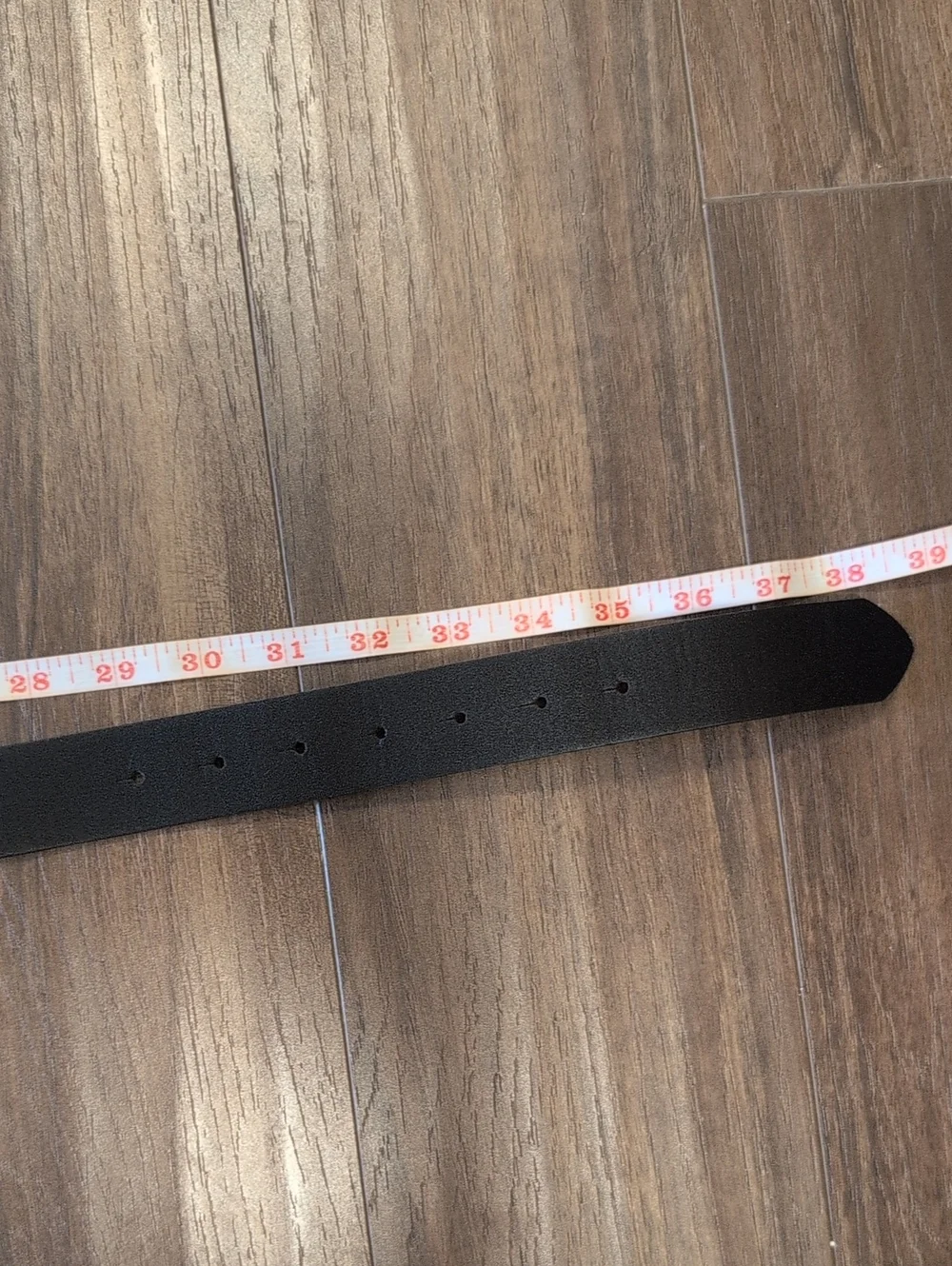 Black Women's Belt with Double Gold Rings